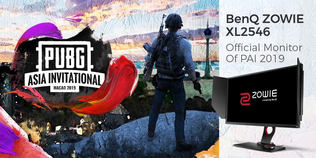 BenQ announces ZOWIE XL2546 as the Official Monitor of PUBG ASIA INVITATIONAL 2019 in Macau