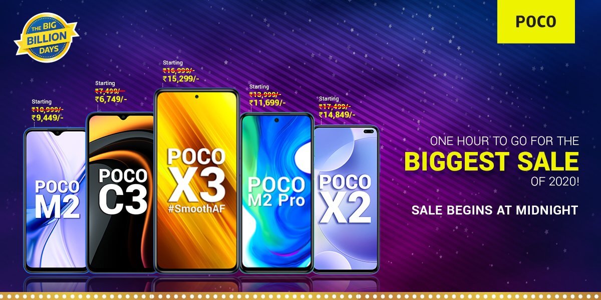 Best Poco Smartphone lineup for Flipkart Big Billion day Techtictok