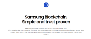 Samsung Blockchain Wallet